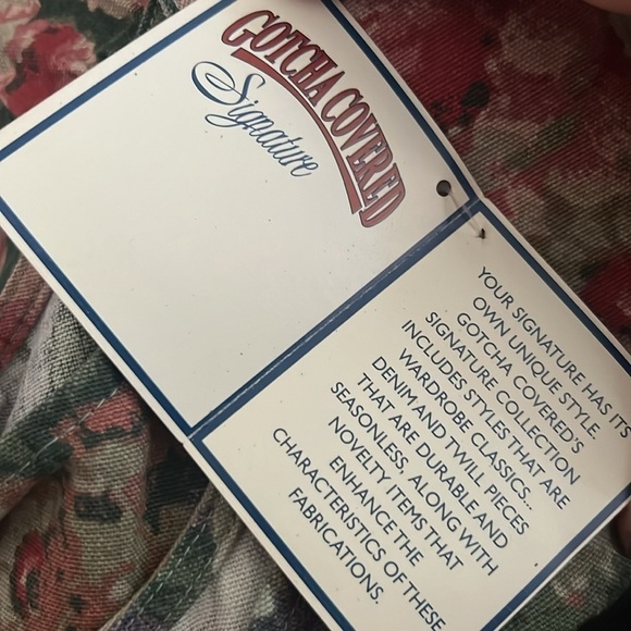 Gotcha Covered Floral Vintage Tapestry Denim Sleeveless Vest| Sz Large - Picture 7 of 8